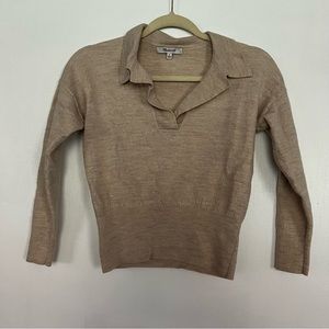 Madewell cropped collared sweater